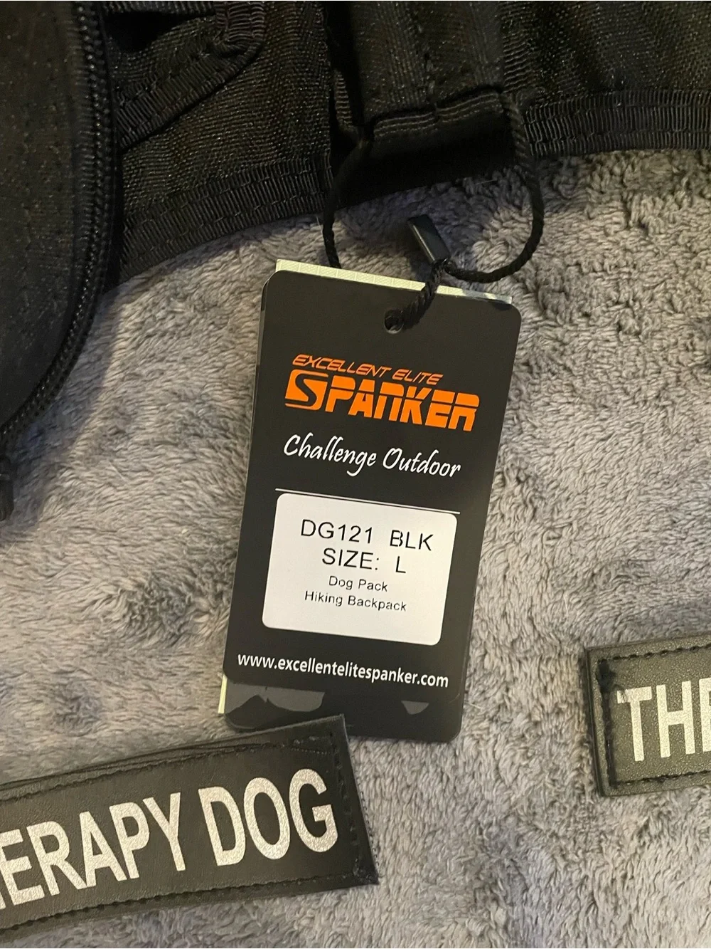 Excellent Elite Spanker Dog Pack Hiking Backpack for Large Dogs Black 2 Compart